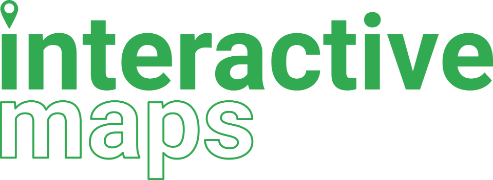 Napis 'interactive maps'